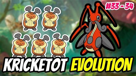 Cara Evolusi KRICKETOT Menjadi KRICKETUNE POKEDEX 33 34 Pokemon