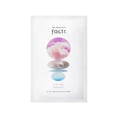 Пузырьковая маска для лица The Beautiful Factr Pink Peel, пузырьковая ...