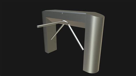 Tripod Turnstile Gate Buy Royalty Free 3d Model By Francescomilanese