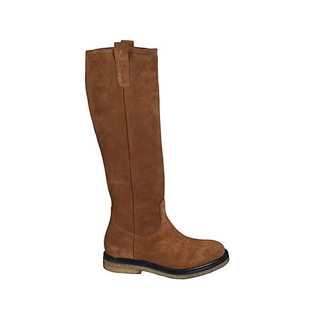 Bottes Pour Femmes En Daim Brun Clair Talon