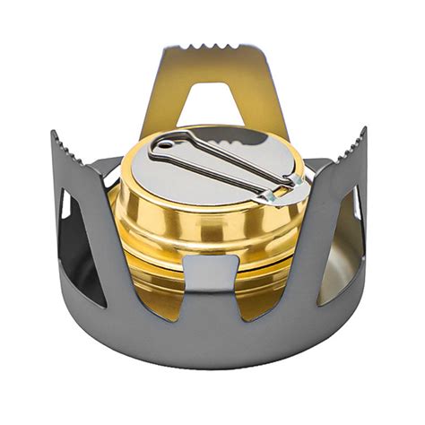 Спиртовая туристическая горелка SEAROCK S102 походная портативная Серый ...