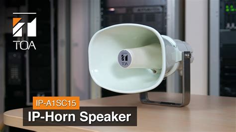 IP Horn Speaker Add A Strong Voice To Your VMS Or SIP System With TOA