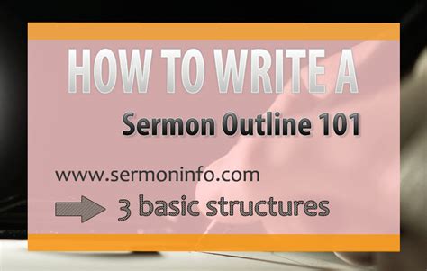 How To Write A Sermon Outline 101 How To Outline A Sermon