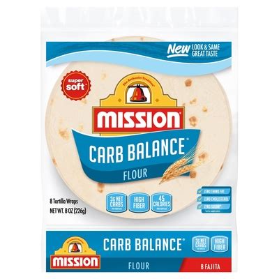 Mission Mission Super Soft Tortillas Wrap Carb Balance Flour