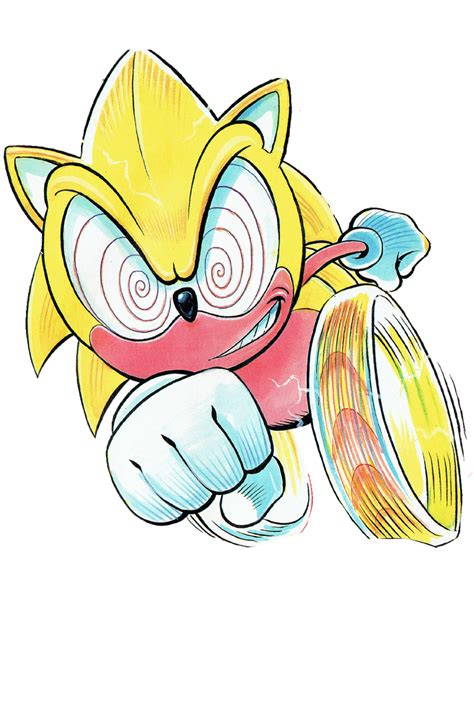 Fleetway Super Sonic Render Sonic The Comic 3 By Cf2364 On Deviantart