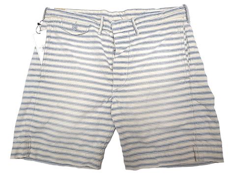 Double Rlrrl Naval Border Stripe Shorts Vintage加工 ダブルアールエル Lubys