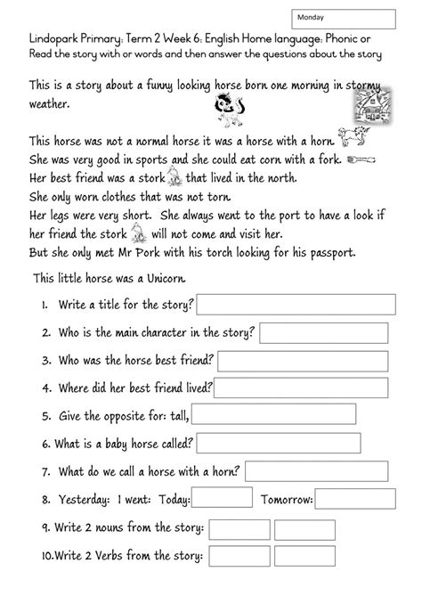 English Language Worksheet For Class 3 Language Worksheets