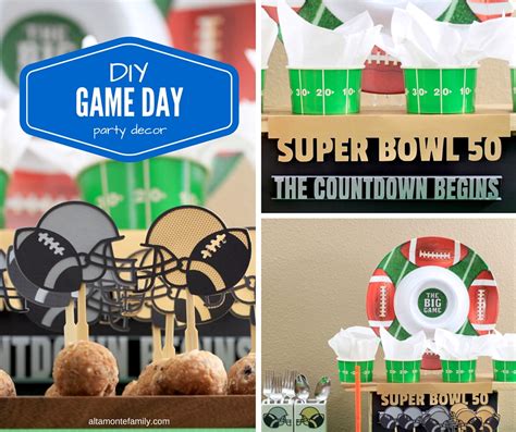 DIY Football Party Decorations + Free Cricut Explore Cut Files