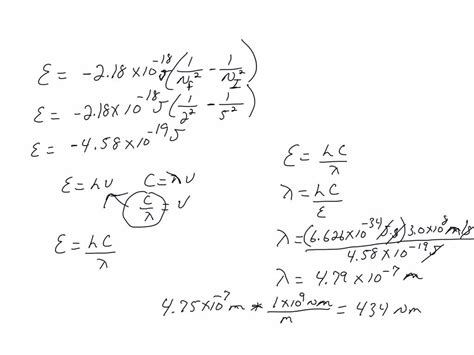 SOLVED 17 Use The Rydberg Equation To Calculate The Wavelength Of A