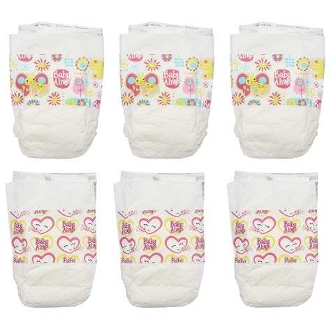 Baby Alive Diapers Pack Doll Food Refill Accessories Disposable ...