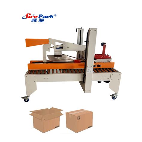 Automatic Box Case Carton Sealing Machine With Top And Bottom Sealer