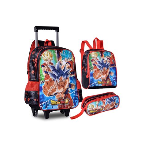 Kit Mochila Dragon Ball Super De Carrinho Lancheira E Estojo Shopee