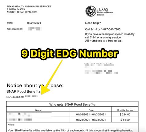 Edg Number How It Determines What Day You Get Your Food Stamps