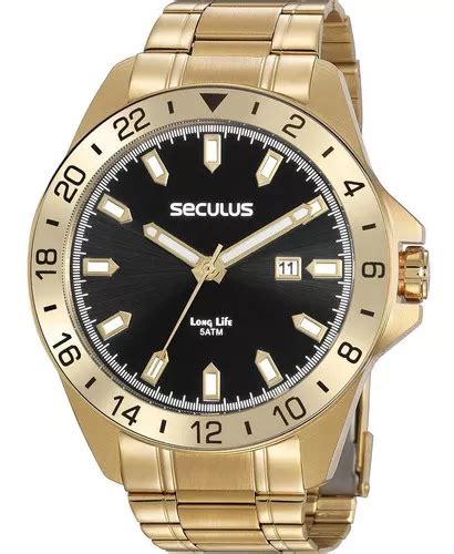 Reloj Seculus Long Life Para Hombre Con Calendario Gpsvda Color