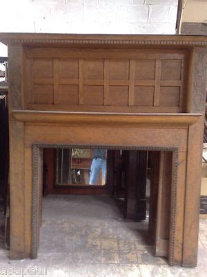 Tall Late Victorian Early Edwardian Oak Fire Surround