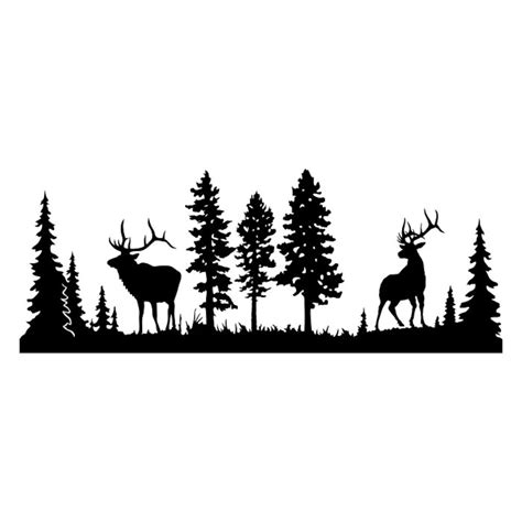 Elk Clipart Silhouettes Scene Eps Dxf Pdf Png Svg Ai Files Etsy Uk