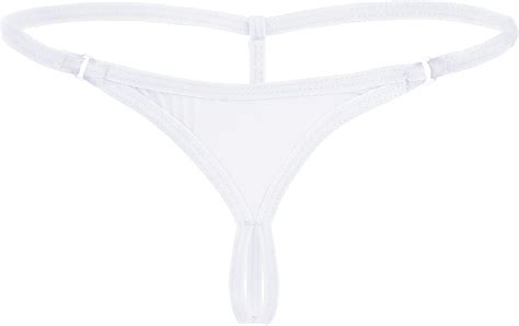 YOOJIA Mujer Sexy Micro Mini Tanga Entrepierna Abierta Tanga De Hilo Bikini G String Briefs Ropa