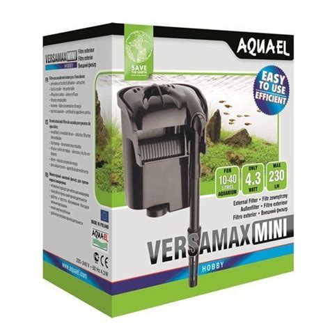 Aquael Versamax Mini 230 L H Filtre Cascade Aquarium 40 Litres