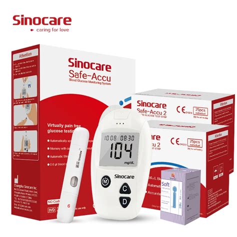 Sinocare Medidor De Az Car En La Sangre Safe Accu Para Diab Ticos