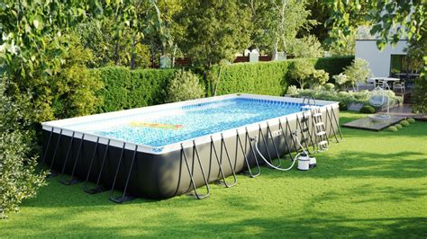 INTEX Ultra Frame Swimming Pool 975x488x132 Cm Rechteck Stahlwand 26374