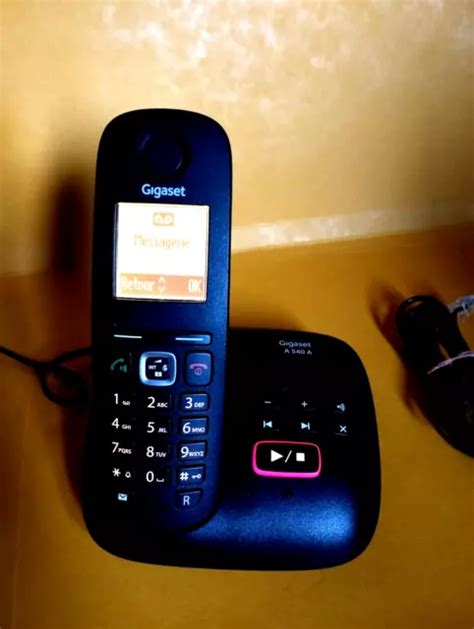 Tel Fono Fijo Inal Mbrico Con Contestador Dect Manos Libres Gigaset