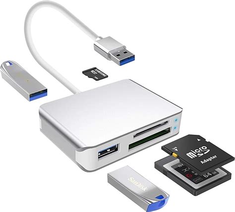 USB 3 0 XQD Card Reader Rocketek 5 In 1 Aluminum Card Amazon Co Uk