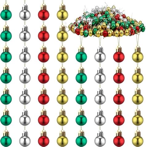 Amazon Hiboom 400 Pcs Christmas Ball Ornaments Red Gold Silver