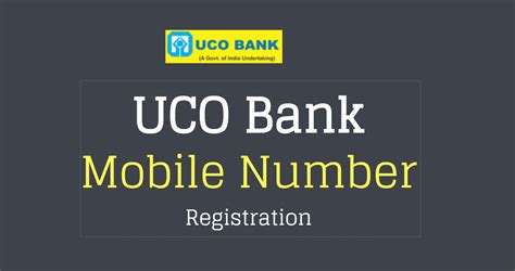 How To Register Mobile Number In Uco Bank Online