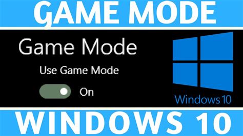 How To Turn On Game Mode Windows 10 Tutorial YouTube