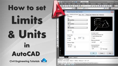 AutoCAD 4 How To Set UNITS LIMITS In AutoCAD Page Setup In