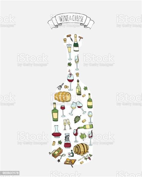 Hand Drawn Wine Set Icons Stock Illustration Download Image Now