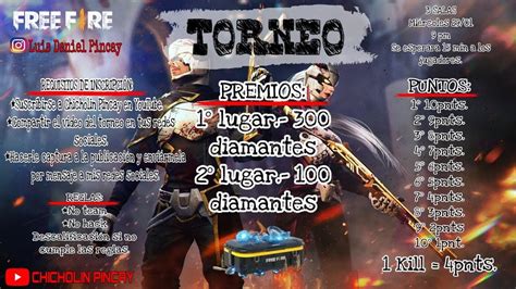 TORNEO DE FREE FIRE 300 Y 100 FreeFire YouTube