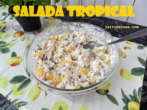 JORNAL PONTO Salada tropical frango defumado receita fácil