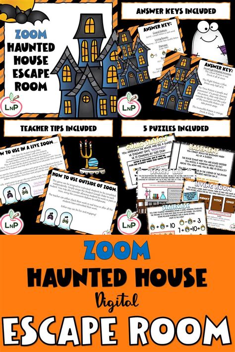 Halloween Haunted House Digital Escape Room For Class Parties And Team