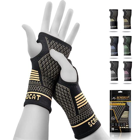 Amazon Scordcat Copper Wrist Compression Sleeves 1 Pair