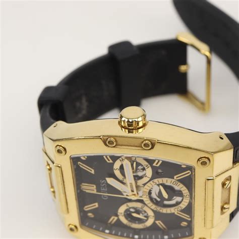 Guess Black Dial Gold Tone Watch Property Room