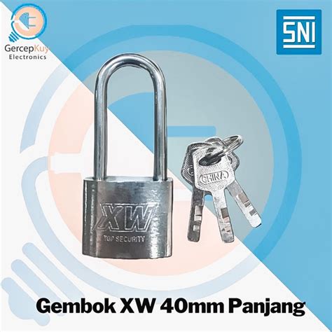 Jual Gembok Xw Mm Leher Panjang Kunci Shopee Indonesia