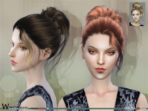 Woman Hair Bun Hairstyle Fashion The Sims P Sims Clove Share