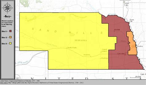 Nebraska Congressional Districts Map