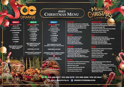 Christmas Catering Package 2024 Orange Catering