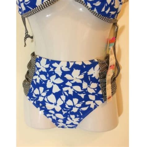 Raisins Swim Raisins Womens Bikini Swimsuit Blue Floral Poshmark