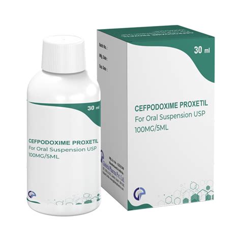 Cefpodoxime Proxetil For Oral Suspension Usp 50 100mg 5 Ml Globela Pharma Pvt Ltd