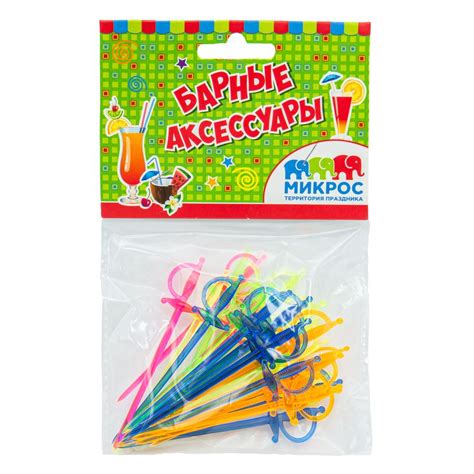 Пика для канапе Шпага 7см пластик 30 шт. - купить в интернет-магазине Novex