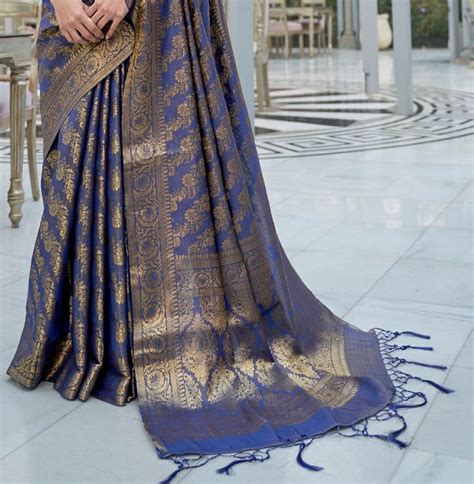 Royal South Silk Saree For Weddings And Festivals Like Diwali Etsy In