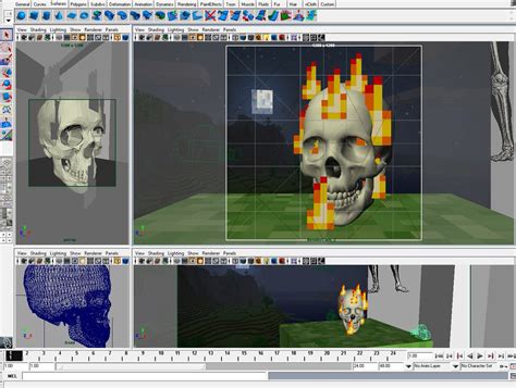 Zetterstrand On Twitter Found The Old Maya 3d File Minecraft