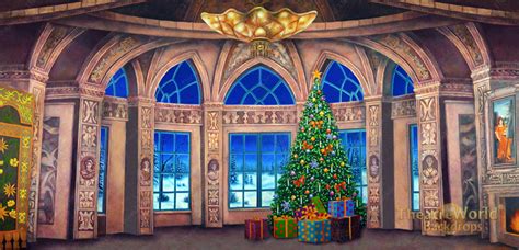 Baroque Christmas Ballroom Backdrop Rentals Theatreworld®