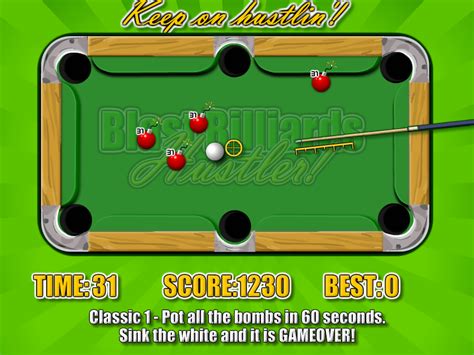 Blast Billiards Hustler! - Play Online on Flash Museum 🕹️