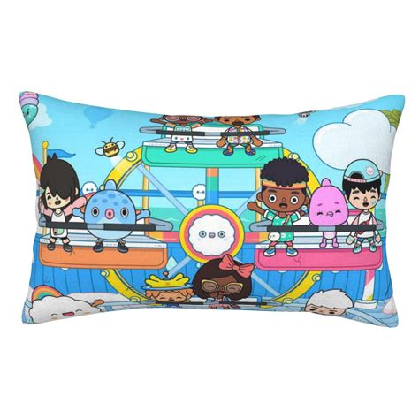 Toca Boca Pillowcase Cushion Pillow Covers With Hidden Zipper Pillow Case Decor For Bed Dorm