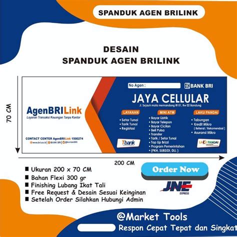 Jual Spanduk Agen BriLink Bank BRI Terbaru 2023 Shopee Indonesia