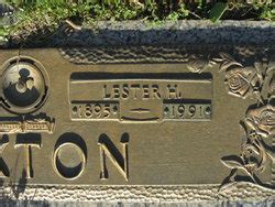 Lester Hughes Sexton 1895 1991 Memorial Find A Grave